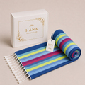 Fouta Sunset – Bleu Riviera | 100 x 200 cm